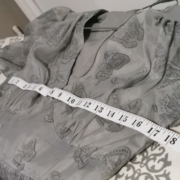 Disturbia Gray High Low Dress whimsy goth - Picture 6 of 8